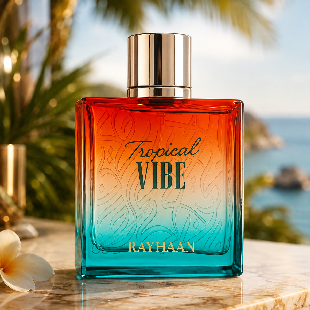 Rayhaan Tropical Vibe Eau de Parfum Spray for Unisex, 3.4 Ounce