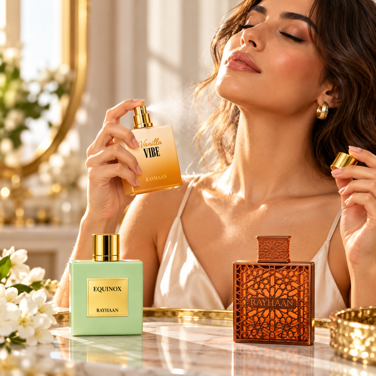 Rayhaan Vanilla Vibe + Rayhaan Vantage + Rayhaan Equinox 3-Piece Fragrance Bundle for Unisex