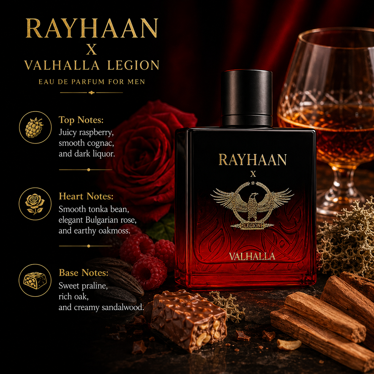 Rayhaan Valhalla Eau de Parfum Spray for Unisex 3.4 Ounce