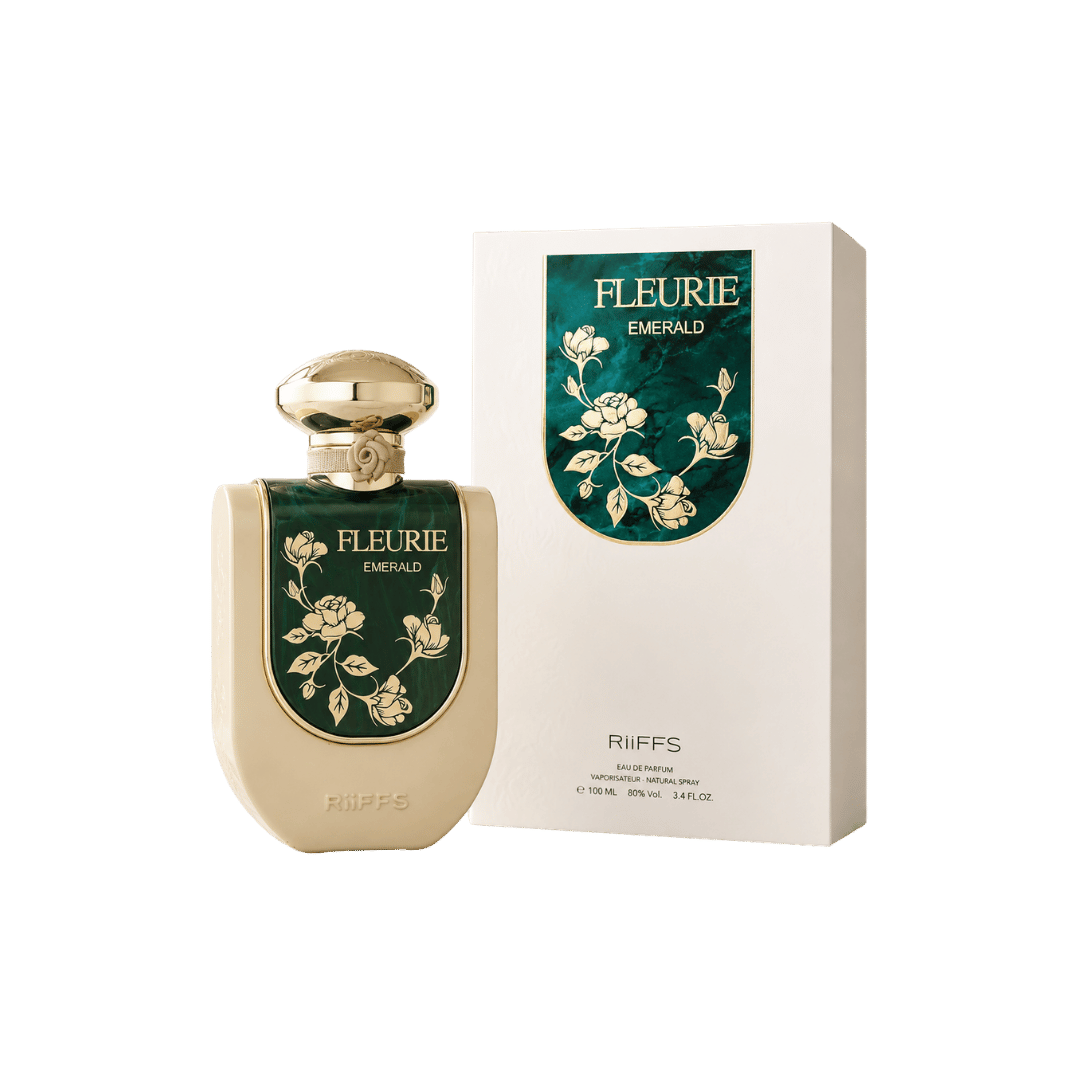 Riiffs Fleurie Emerald Eau de Parfum Spray for Unisex, 3.4 Ounce