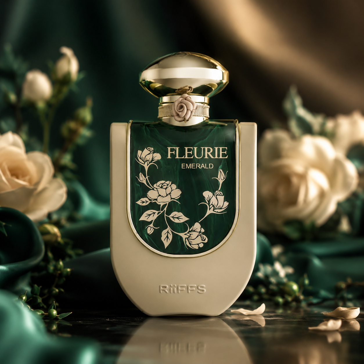 Riiffs Fleurie Emerald Eau de Parfum Spray for Unisex, 3.4 Ounce