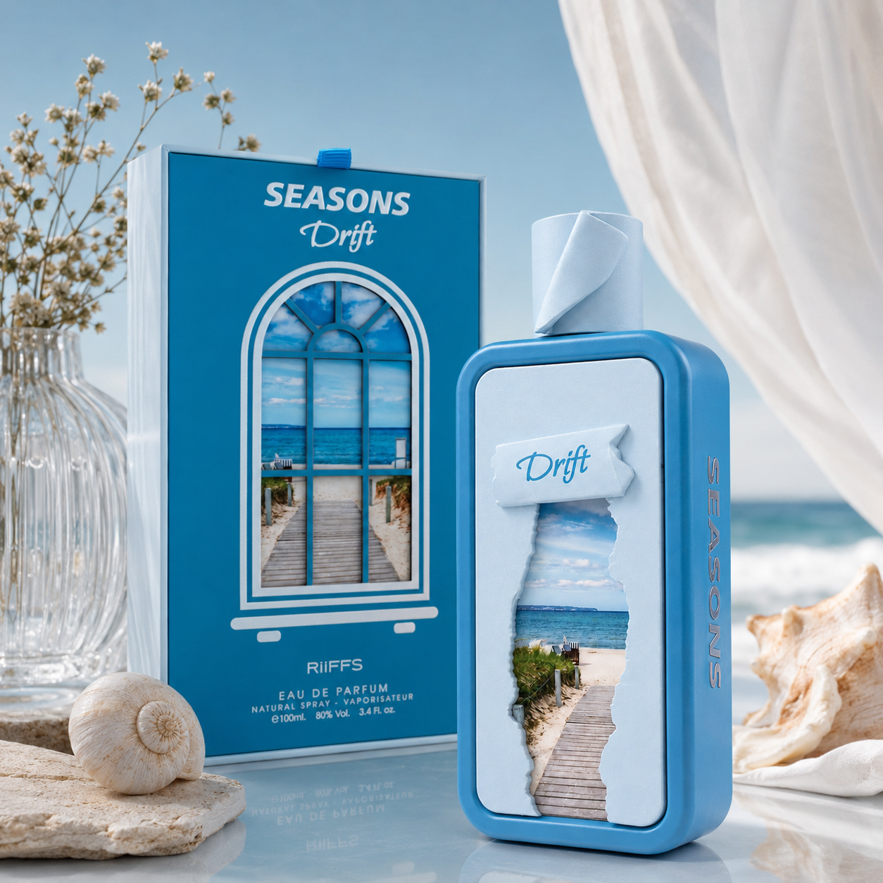 Riiffs Seasons Drift Eau de Parfum Spray for Women, 3.4 Ounce