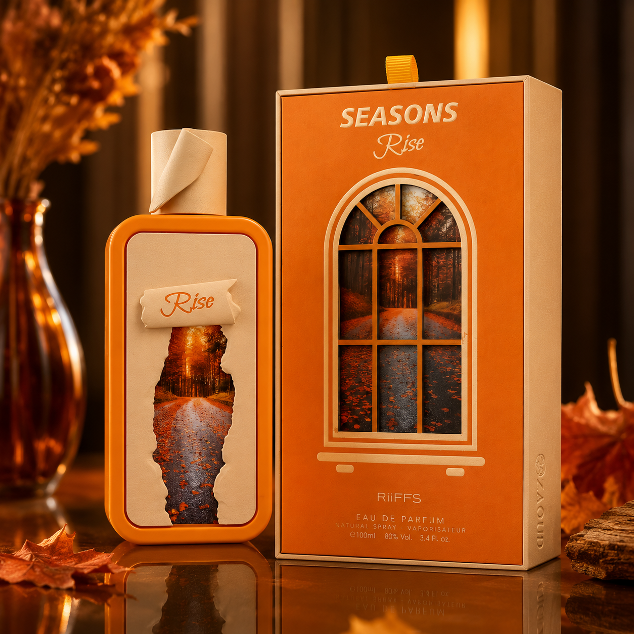 Riiffs Seasons Rise Eau de Parfum Spray for Unisex, 3.4 Ounce
