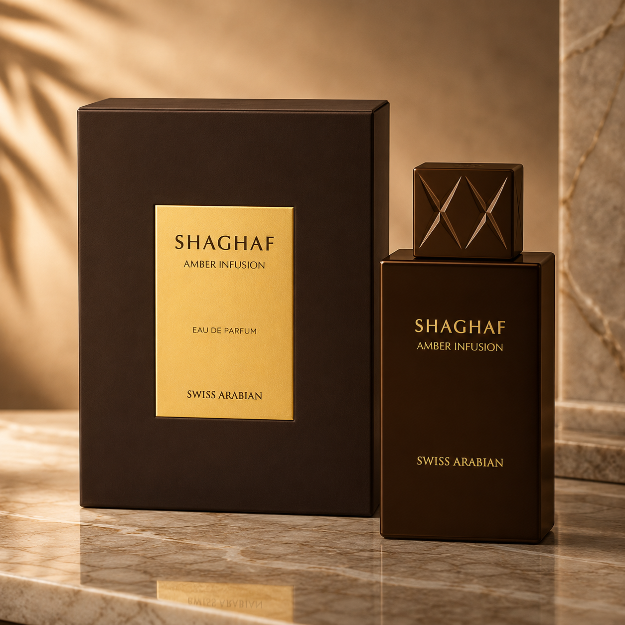 Swiss Arabian Shaghaf Amber Infusion Extrait De Parfum For Unisex 2.50 Ounce