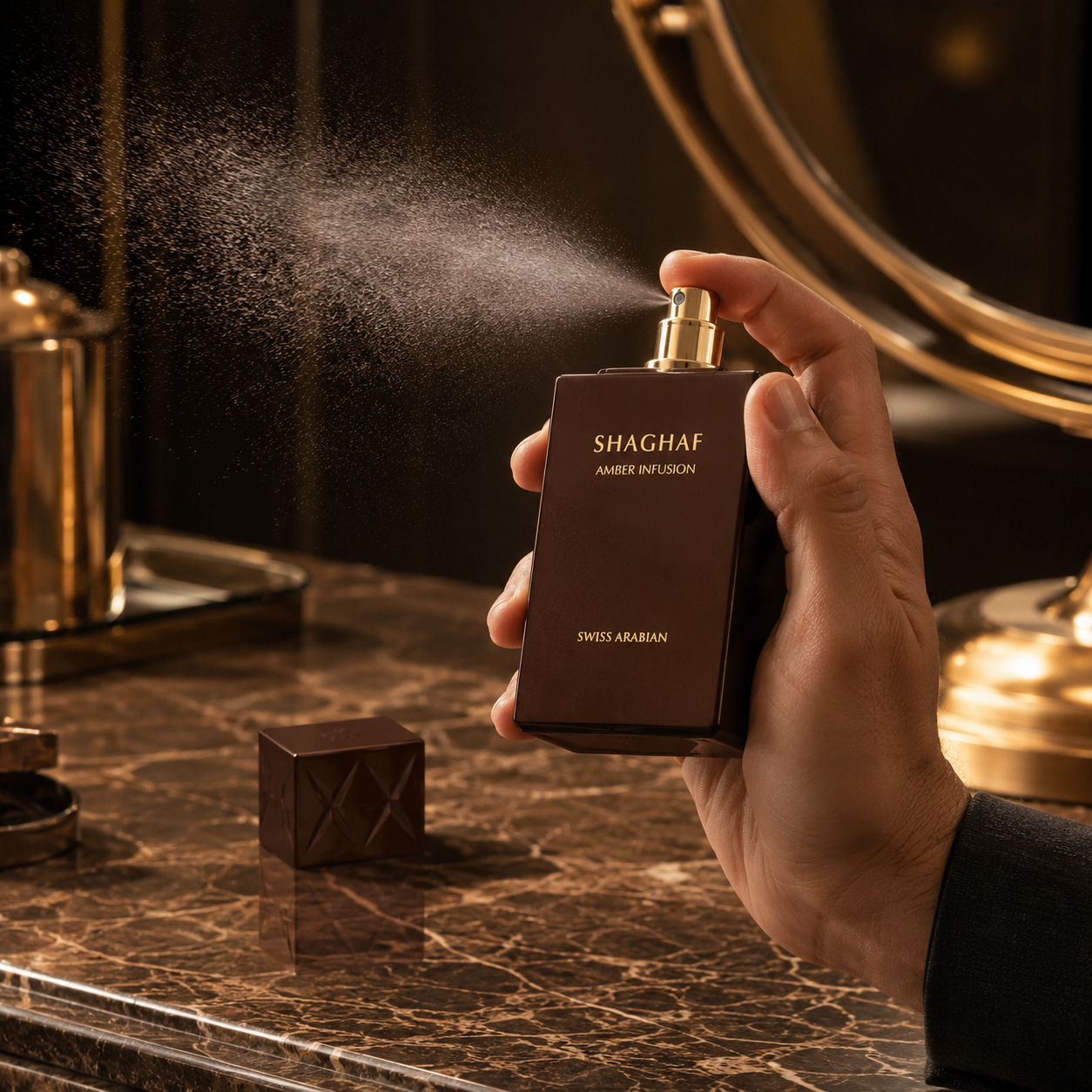 Swiss Arabian Shaghaf Amber Infusion Extrait De Parfum For Unisex 2.50 Ounce