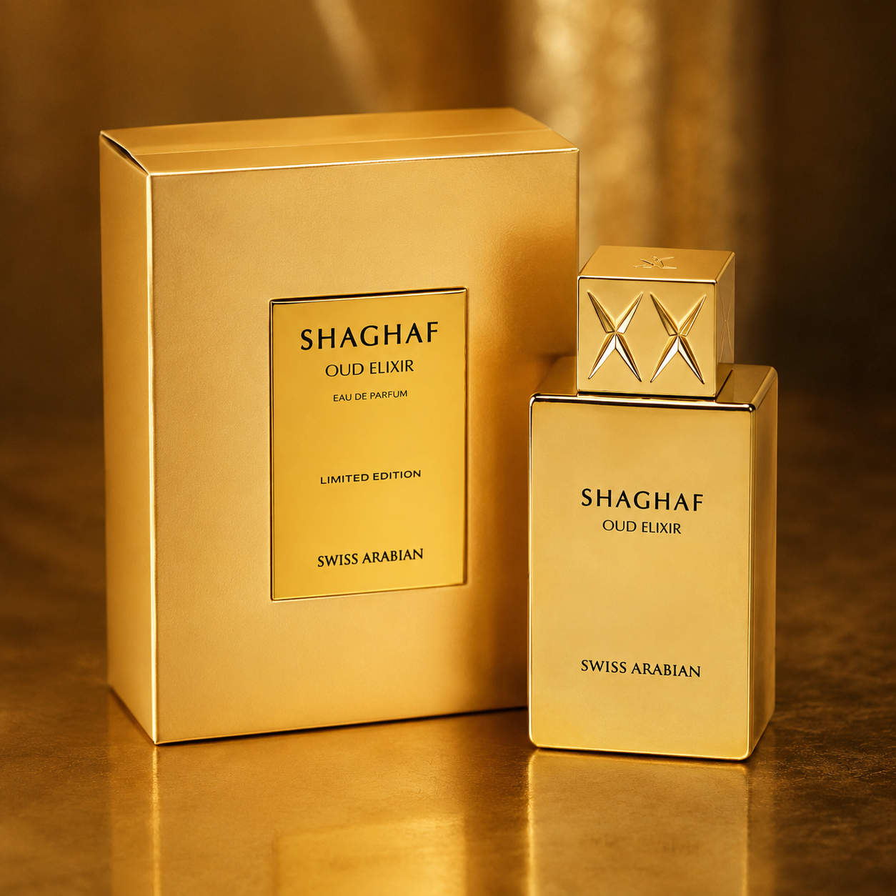 Swiss Arabian Shaghaf Oud Elixir Extrait De Parfum For Unisex 2.50 Ounce