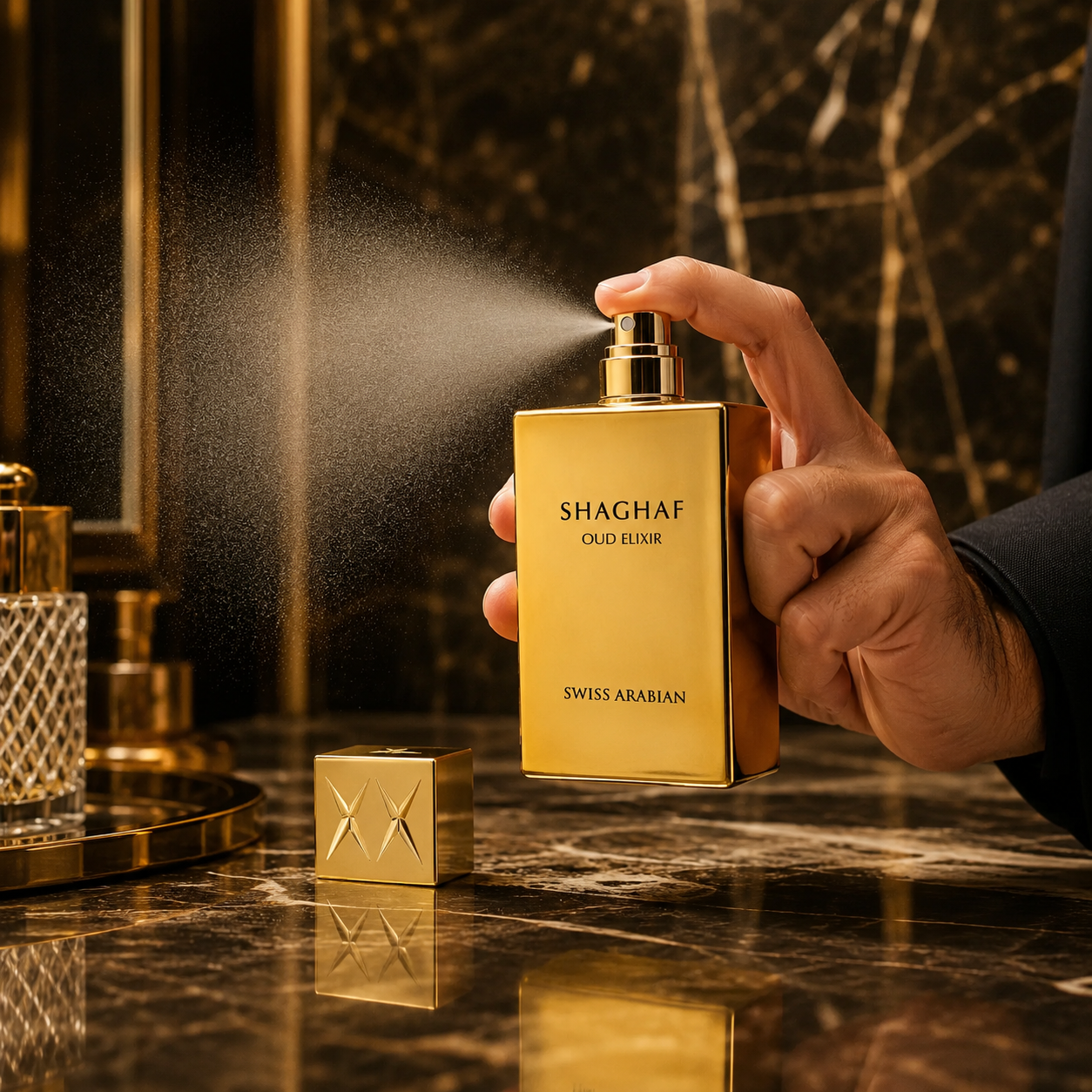 Swiss Arabian Shaghaf Oud Elixir Extrait De Parfum For Unisex 2.50 Ounce