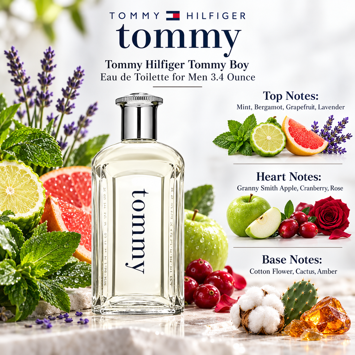 Tommy Hilfiger Tommy Boy Eau de Toilette for Men 3.4 Ounce