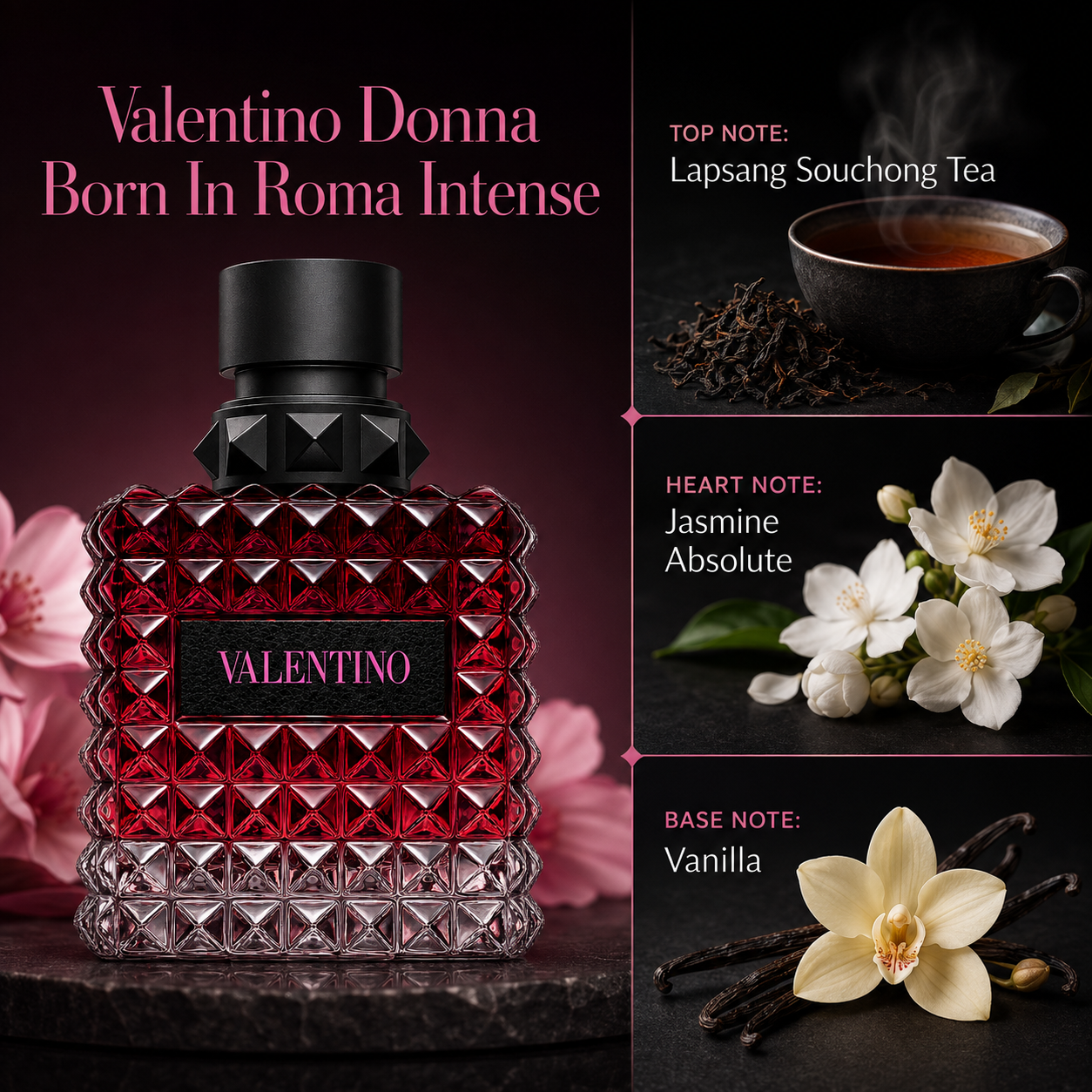Valentino Donna Born in Roma Intense Eau de Parfum for Women 1.70 Ounce