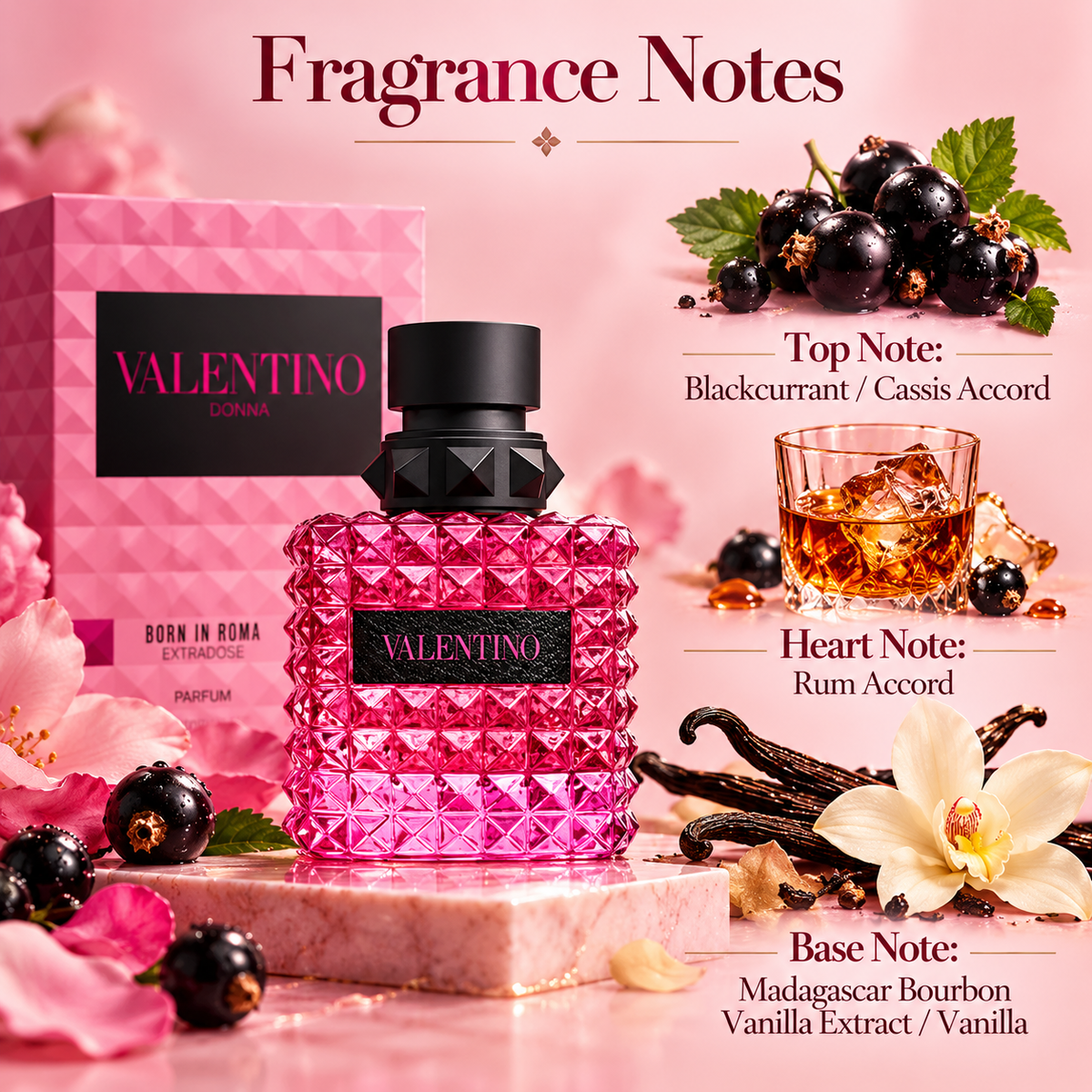 Valentino Donna Born in Roma Extradose Parfum for Women 1.7 Ounce