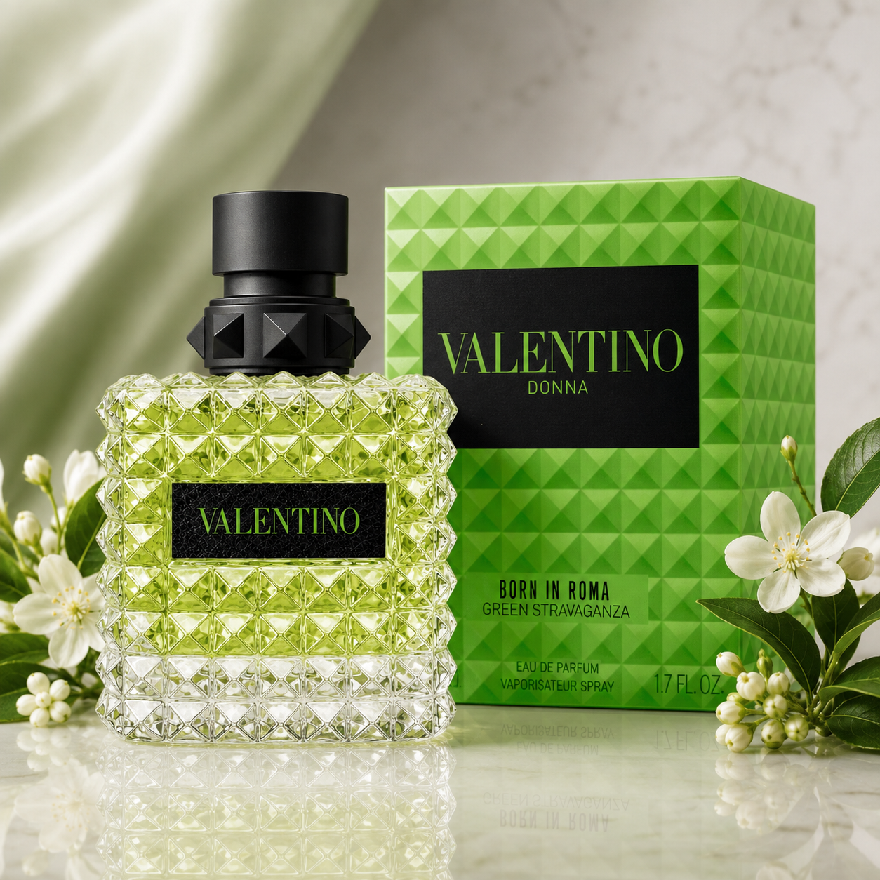Valentino Donna Born in Roma Green Stravaganza Eau de Parfum for Women 1.70 Ounce