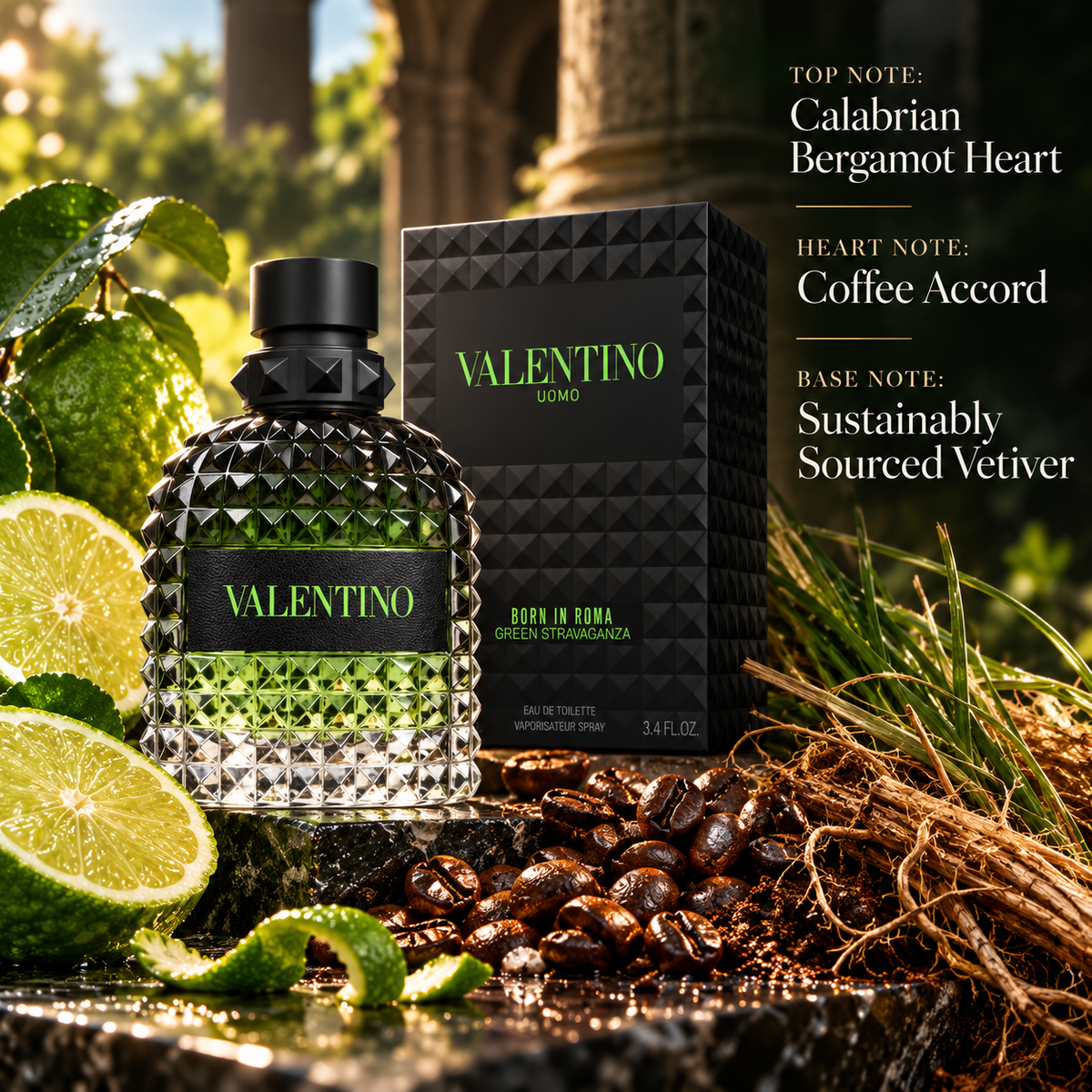 Valentino Uomo Born in Roma Green Stravaganza Eau de Toilette for Men, image 5
