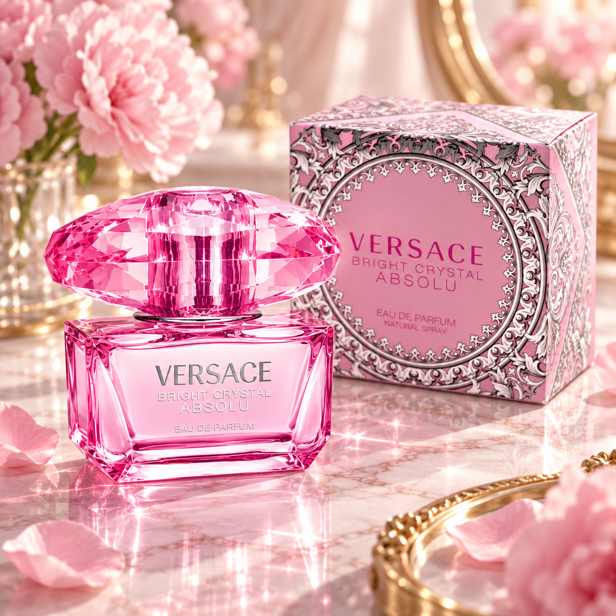 Versace Bright Crystal Absolu Eau de Parfum for Women, 1.7 Ounce