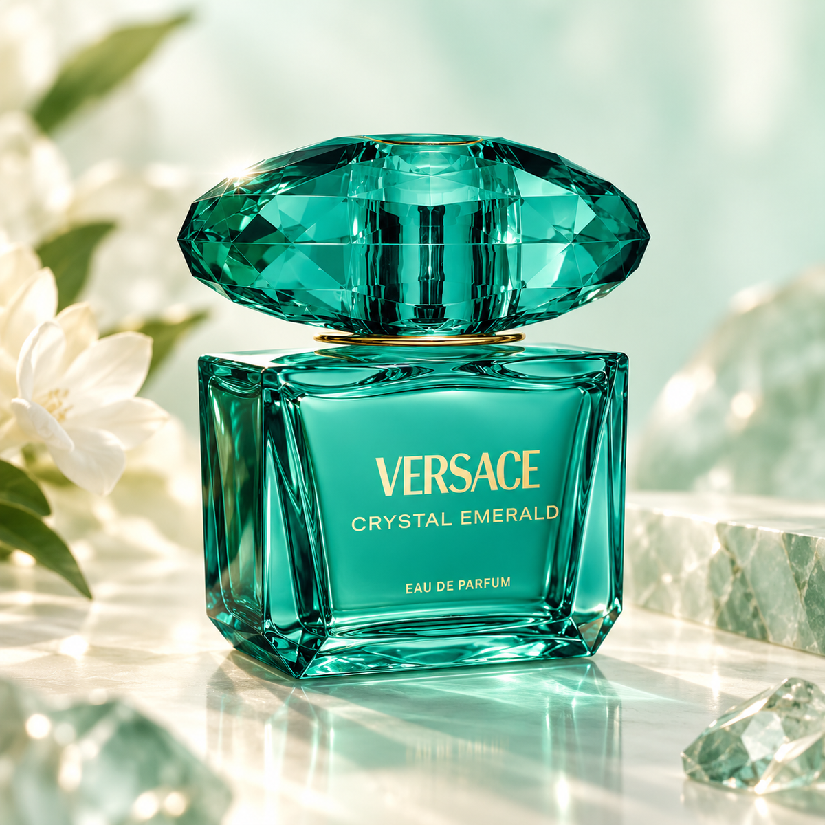 Versace Crystal Emerald Eau de Parfum for Women, 3.0 Ounce
