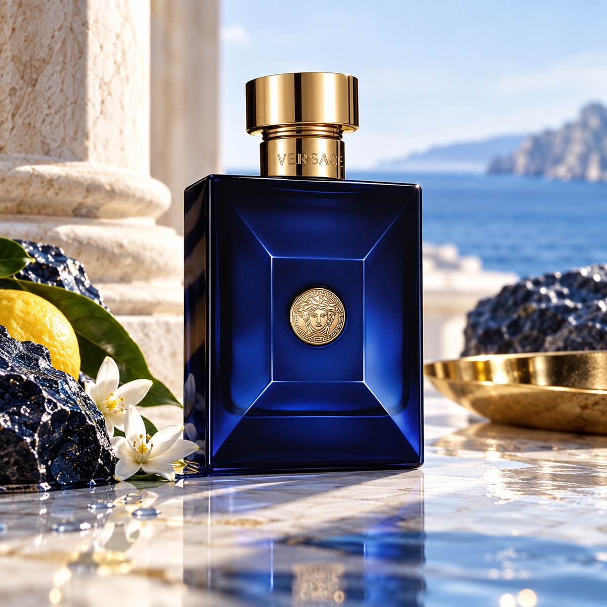 Versace Dylan Blue Eau de Toilette for Men, 3.4 Ounce