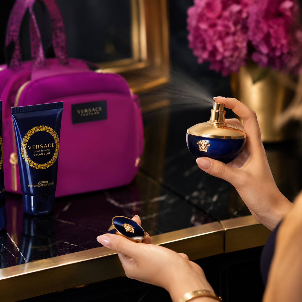 Versace Dylan Blue Pour Femme 4-Piece Gift Set for Women