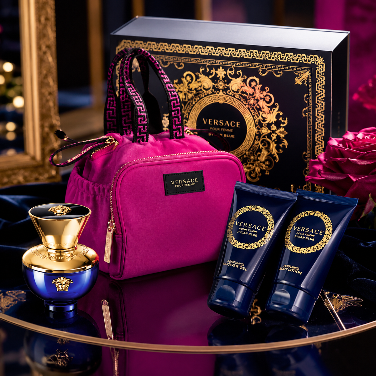 Versace Dylan Blue Pour Femme 4-Piece Gift Set for Women