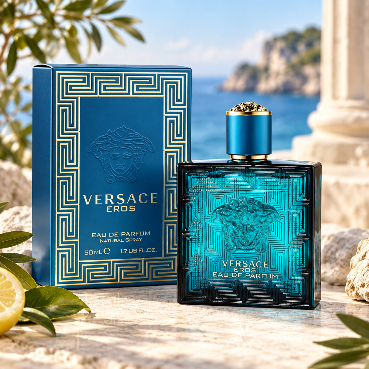 Versace Eros Eau de Parfum for Men, 1.7 Ounce