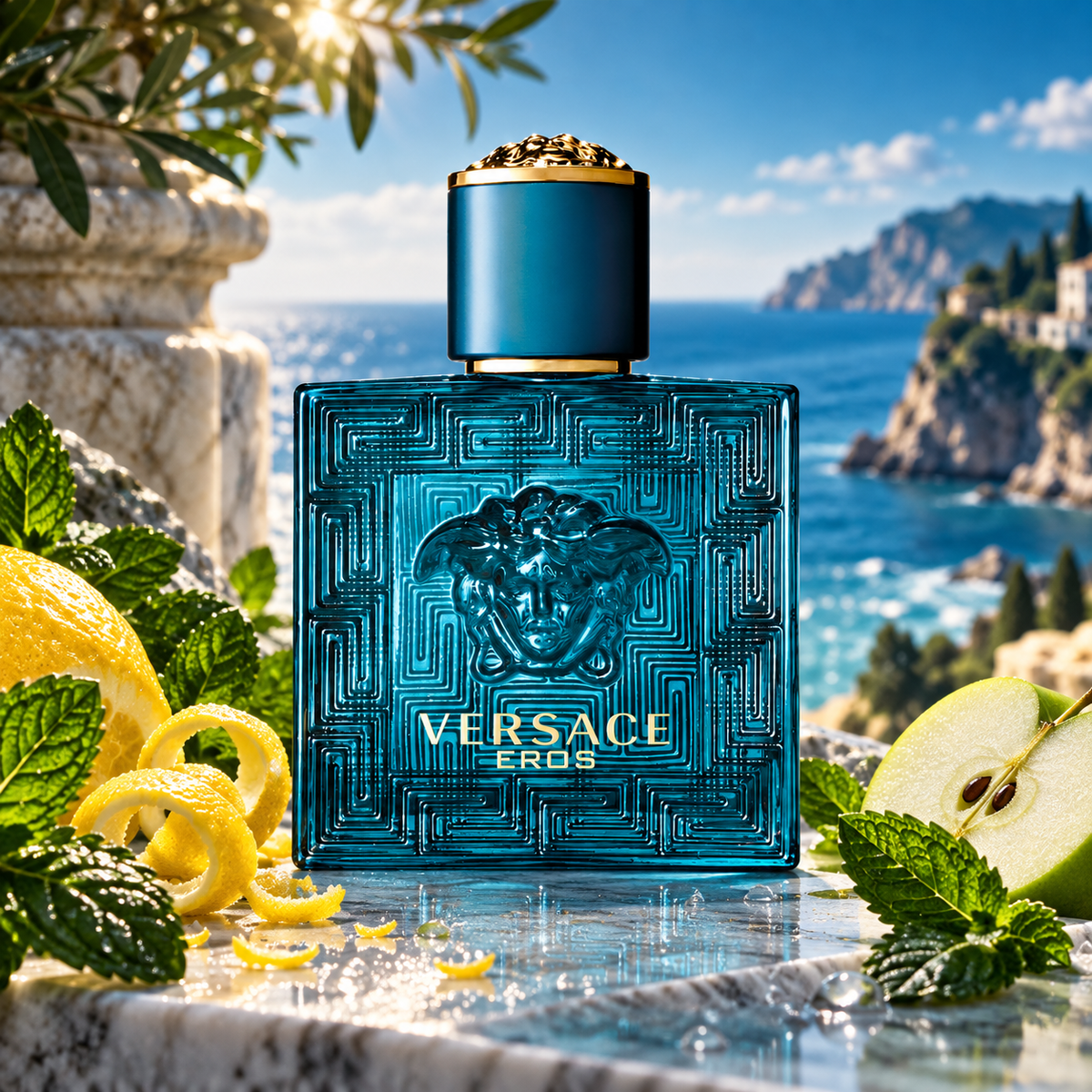 Versace Eros Eau de Toilette for Men, 1.7 Ounce