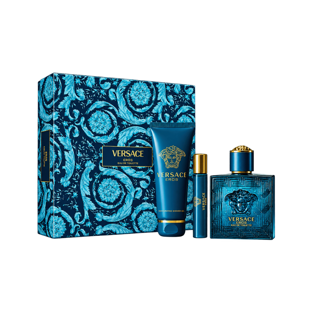 Versace Eros 3-Piece Gift Set for Men (with Shower Gel)