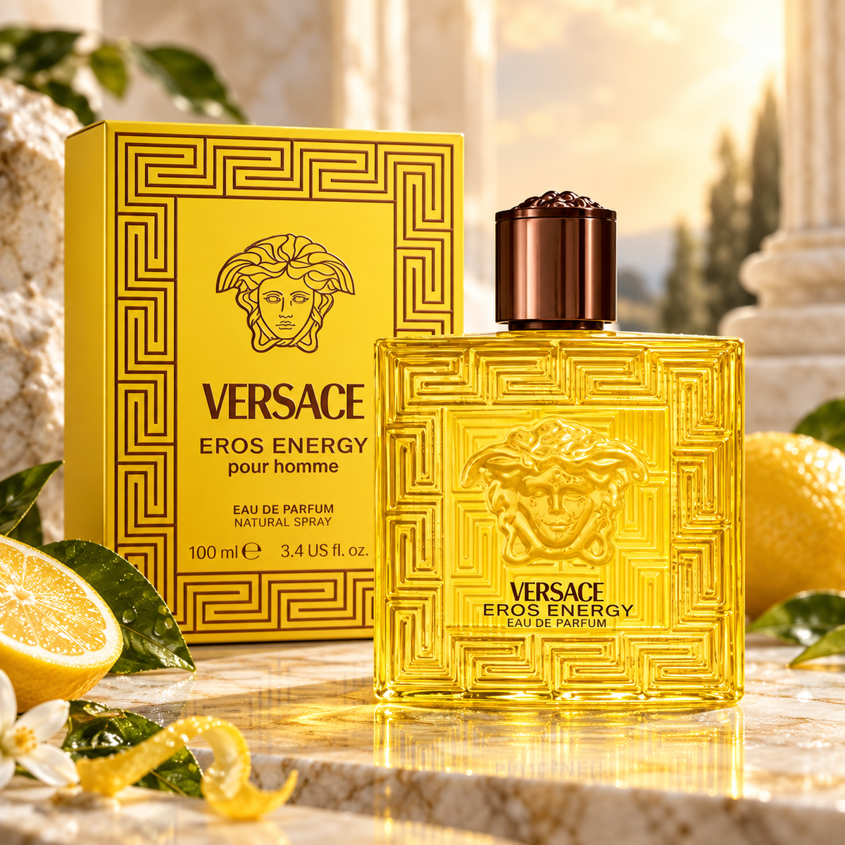 Versace Eros Energy Eau de Parfum for Men, 3.4 Ounce