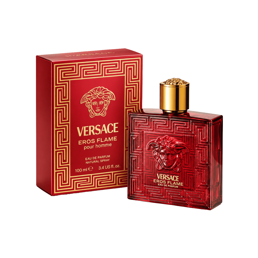 Versace Eros Flame Eau de Parfum for Men, 3.4 Ounce