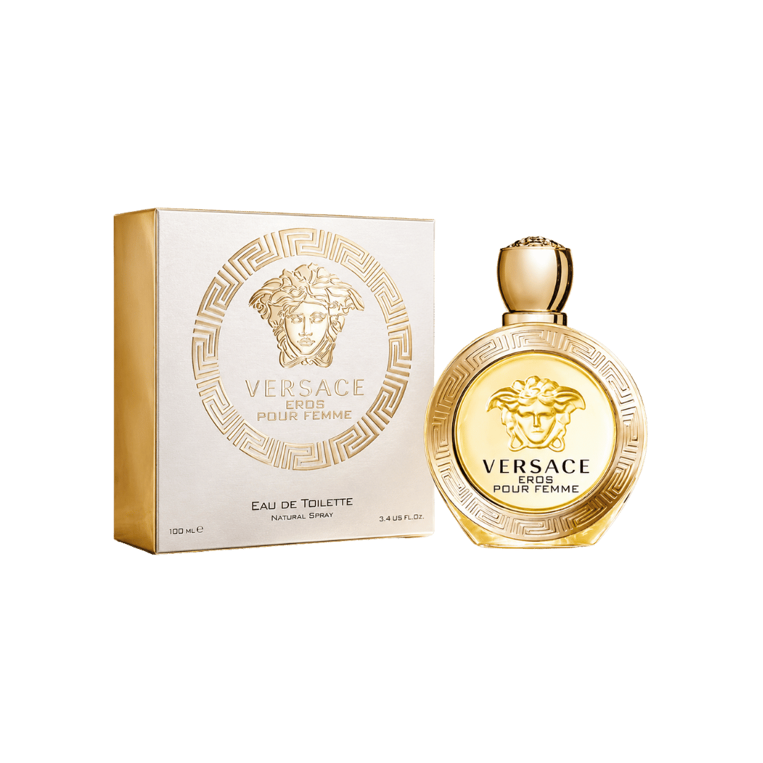 Versace Eros Pour Femme Eau de Toilette Spray for Women 3.4 Ounce