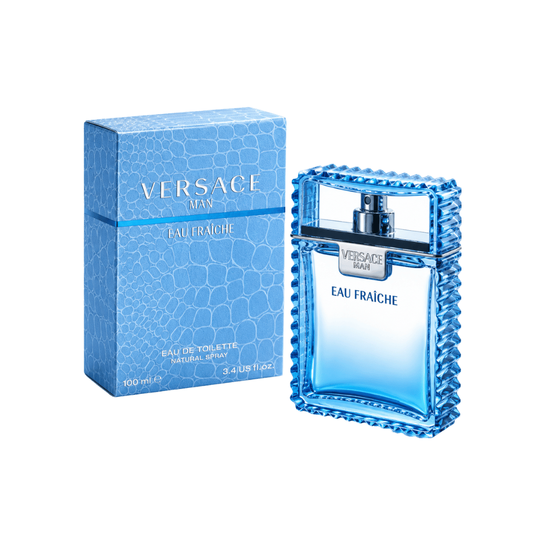 Versace Man Eau Fraiche Eau de Toilette for Men, 3.4 Ounce