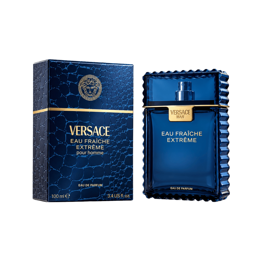 Versace Man Eau Fraiche Extreme Pour Homme Eau de Parfum for Men, 3.4 Ounce