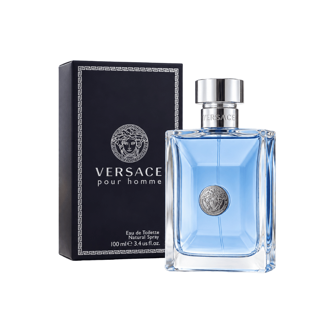 Versace Pour Homme Eau de Toilette for Men, 3.4 Ounce