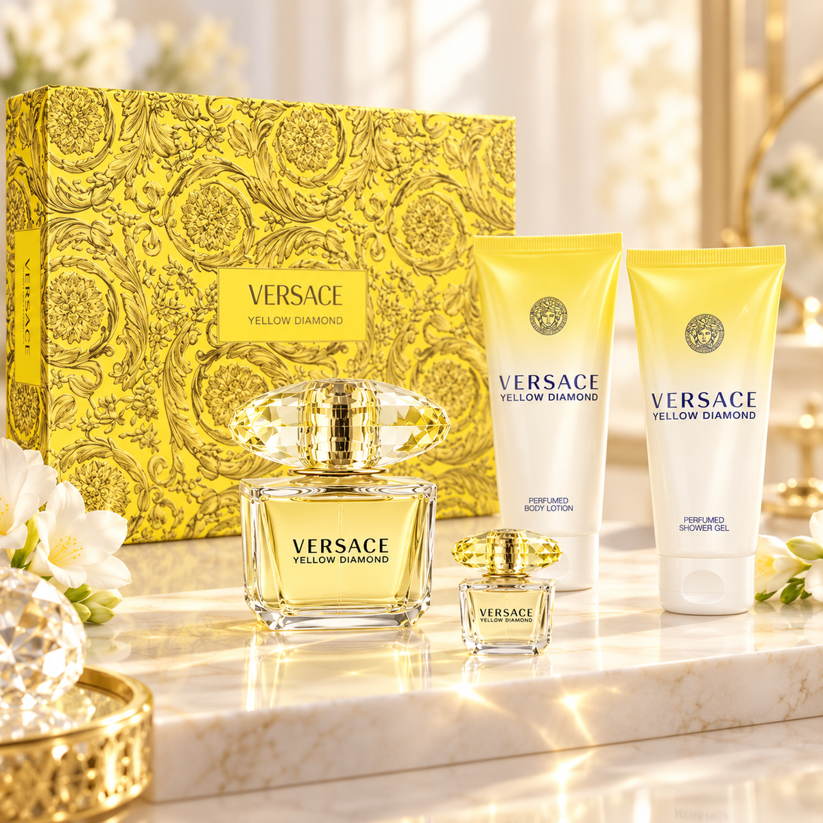 Versace Yellow Diamond 4-Piece Gift Set for Women