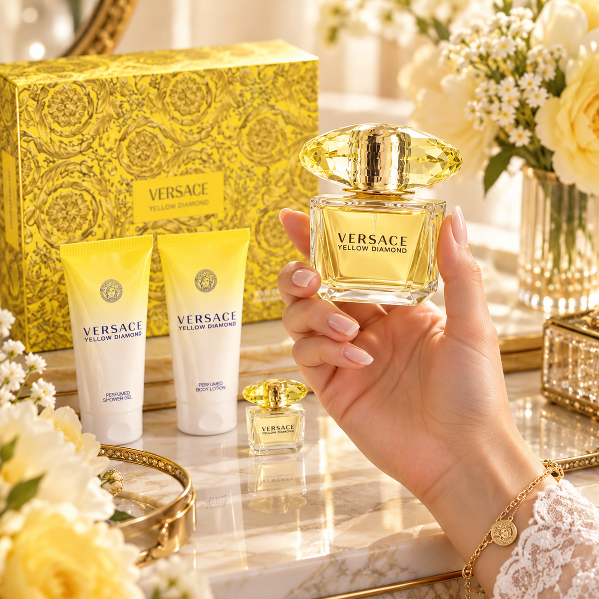 Versace Yellow Diamond 4-Piece Gift Set for Women