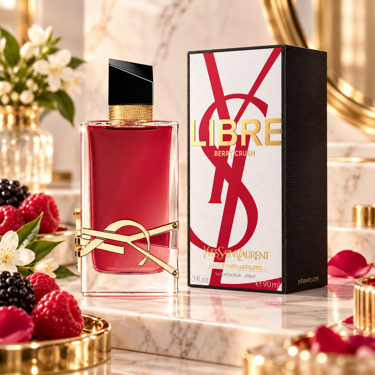 Yves Saint Laurent Libre Berry Crush Eau de Parfum for Women 3.0 Ounce