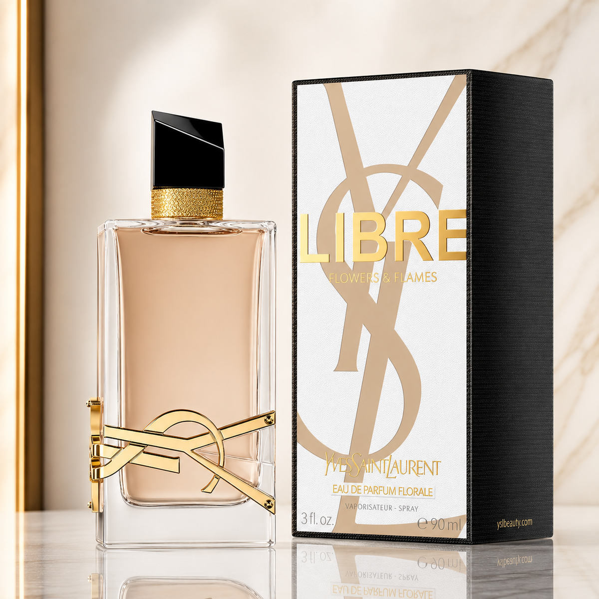 Yves Saint Laurent Libre Flowers And Flames Eau de Parfum Spray for Women 3.0 Ounce