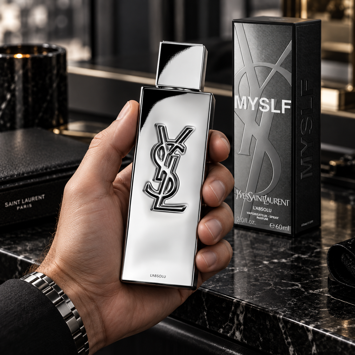 Yves Saint Laurent MYSLF L'Absolu Parfum for Men 2.0 Ounce