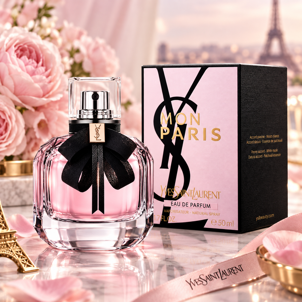 Yves Saint Laurent Mon Paris Eau de Parfum for Women 1.7 Ounce