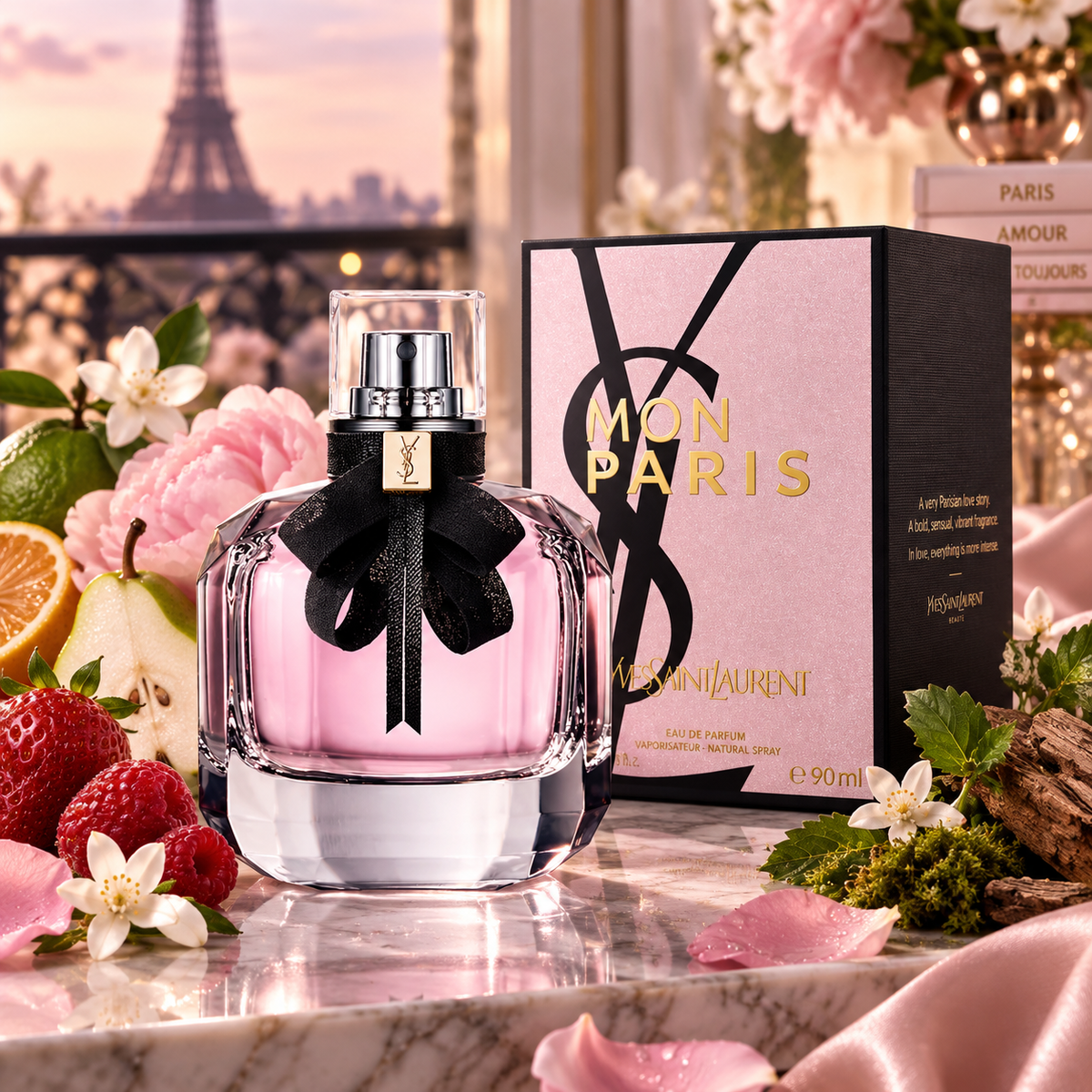 Yves Saint Laurent Mon Paris Eau de Parfum for Women 3.0 Ounce