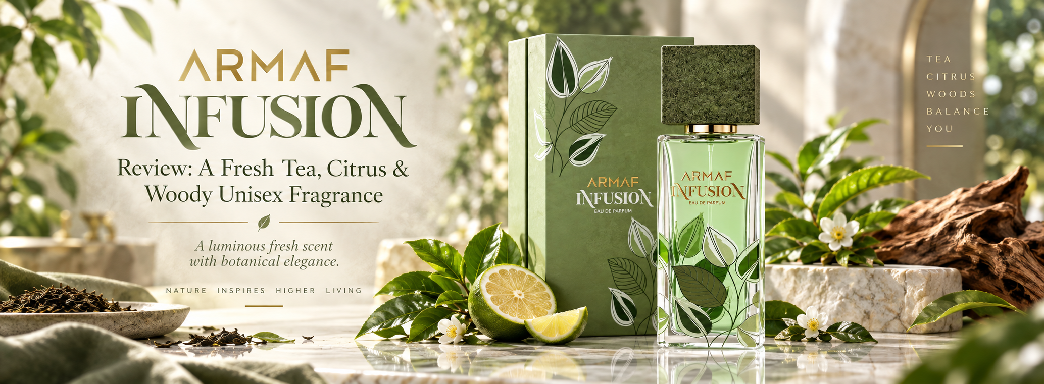 Armaf Infusion Review A Fresh Tea, Citrus & Woody Unisex Fragrance