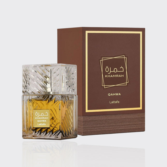 Lattafa Khamrah Qahwa Unisex Eau de Parfum Spray, 3.4 Ounce
