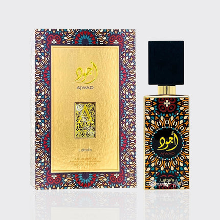 Lattafa Ajwad Eau De Parfum Spray for Unisex, 2.0 Ounce