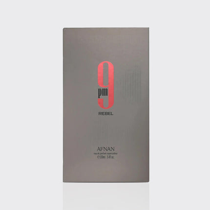 Afnan 9PM Rebel Unisex Eau De Parfum 3.4 Ounce - Aromatic Fruity Fragrance
