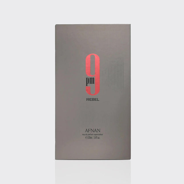 Afnan 9PM Rebel Unisex Eau De Parfum 3.4 Ounce - Aromatic Fruity Fragrance