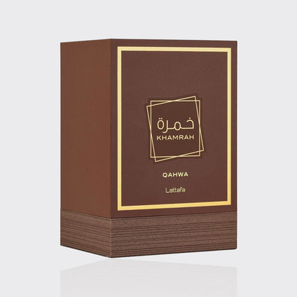 Lattafa Khamrah Qahwa Unisex Eau de Parfum Spray, 3.4 Ounce