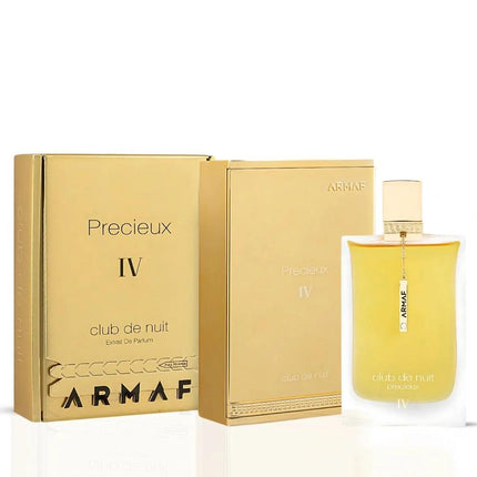 Armaf Precieux IV club de nuit perfume bottle and packaging on a white background