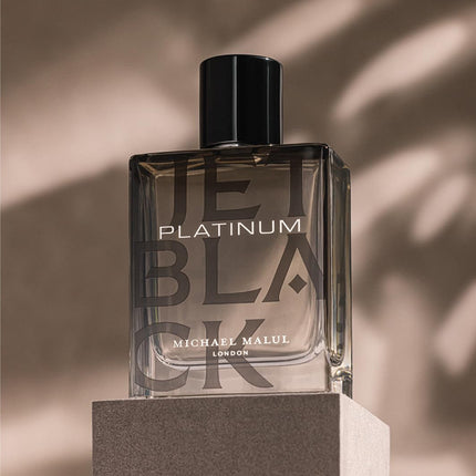 Michael Malul Jet Black Platinum Eau de Parfum for Men 3.4 Ounce