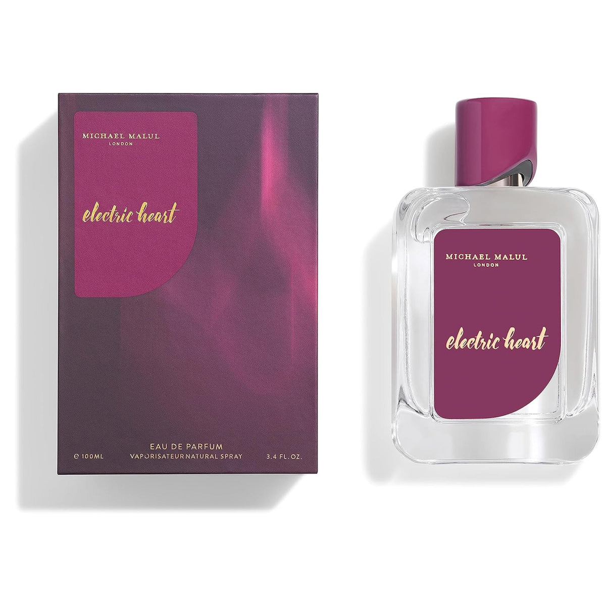 Michael Malul Electric Heart Eau de Parfum for Women 3.4 Ounce