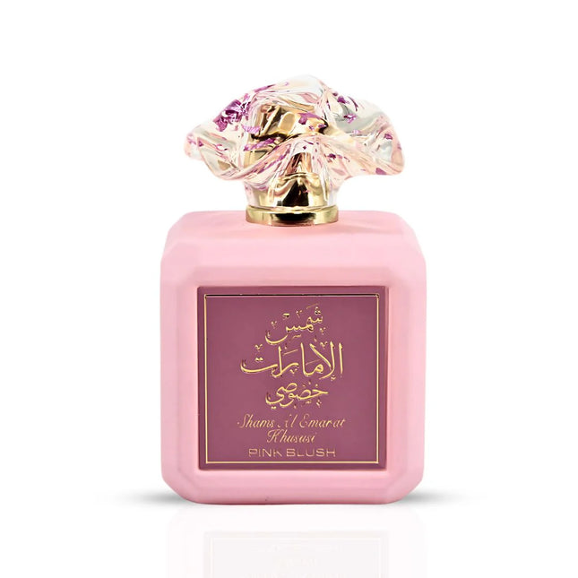 Ard al Zaafaran Pink Blush Shams Al Emarat Khususi Marshmallow Blush Perfume For Women, Eau de Parfum - 100 ML (3.4 OZ)