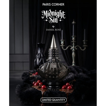 Paris Corner Midnight Sin For Unisex Eau de Parfum Spray, 3.4 Ounce