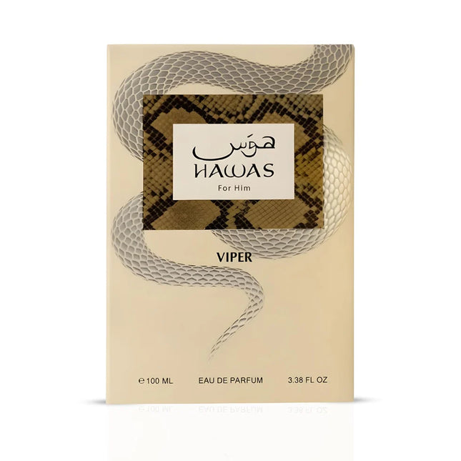 Rasasi Hawas Viper Eau de Parfum Spray for Men 3.4 Ounce