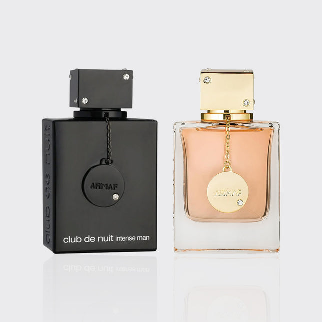 Armaf Couple Combo Set Club De Nuit Intense Men & Cdn Women Eau De Parfum Spray 3.6 Oz | Fragrance Bundle Gift For Him & Her